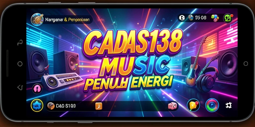 Tampilan gameplay menarik dengan berbagai lagu dan tantangan musik.
