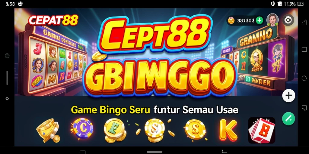 Screenshot gamplay <strong>CEPAT88</strong> menampilkan suasana seru Bingo yang interaktif.