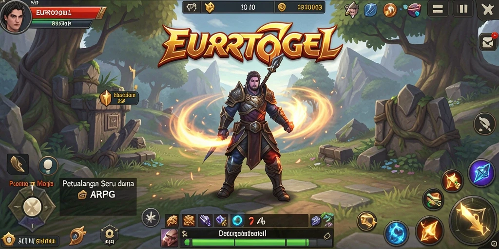 Tangkapan layar menampilkan aksi pertarungan seru dalam EUROTOGEL.