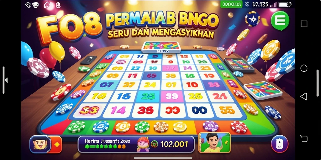 Tampilan gameplay Bingo yang menarik dan interaktif.