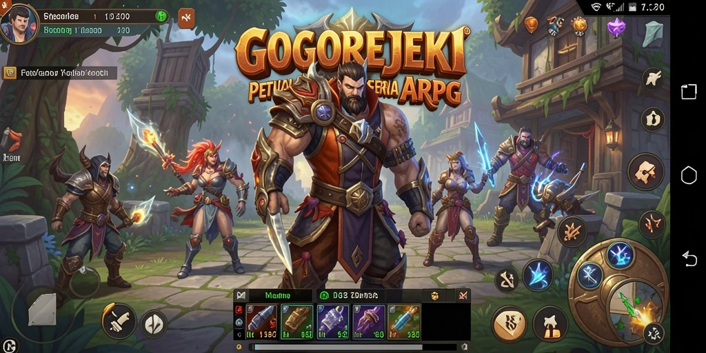 Screenshot GOGOREJEKI menampilkan pertarungan epik penuh aksi.