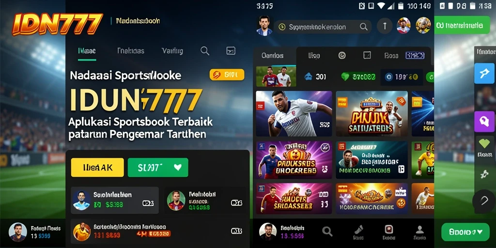 Screenshot gameplay IDN777 yang menampilkan suasana taruhan olahraga.