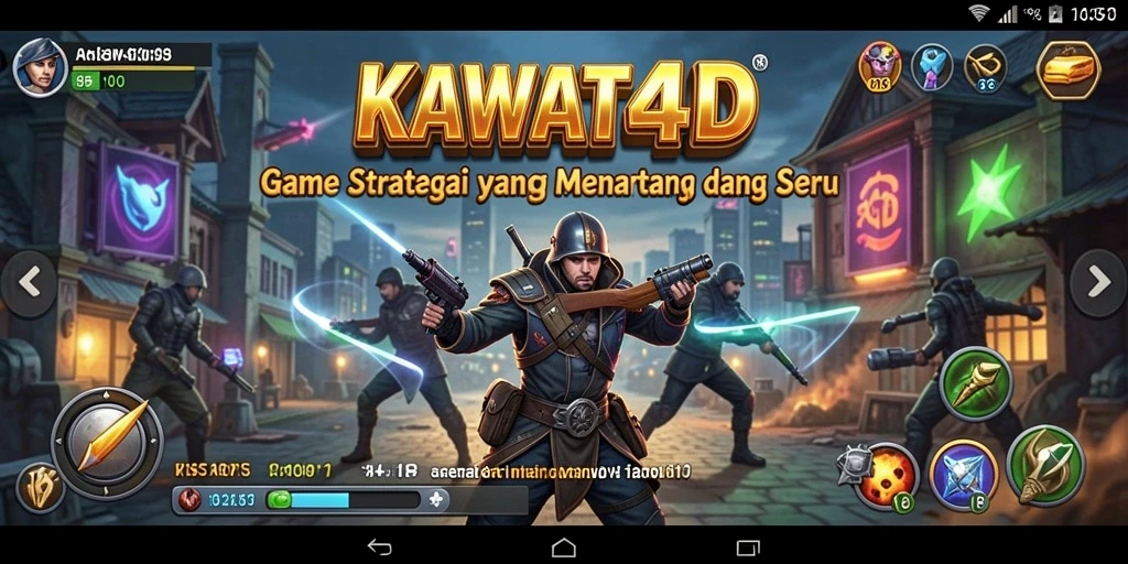 Tampilan gameplay KAWAT4D yang menarik dan menegangkan.