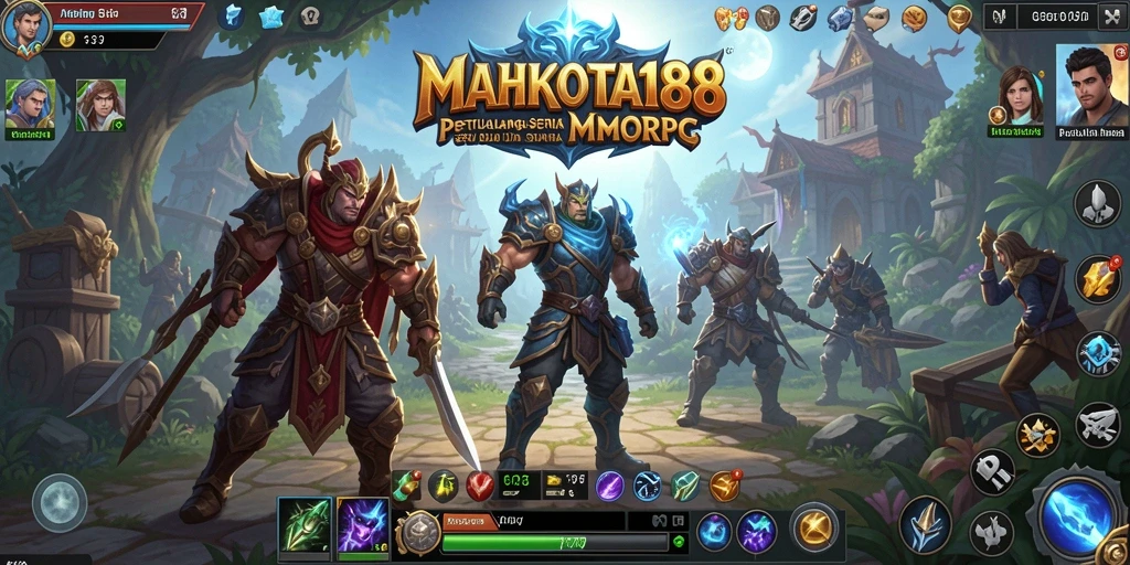 Screenshot gameplay MAHKOTA188 yang menampilkan aksi seru karakter dalam pertempuran.