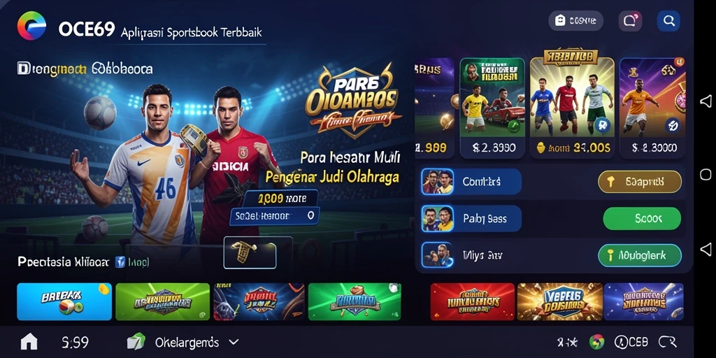 Tampilan gameplay OCE69 yang menarik dan interaktif dalam taruhan olahraga.