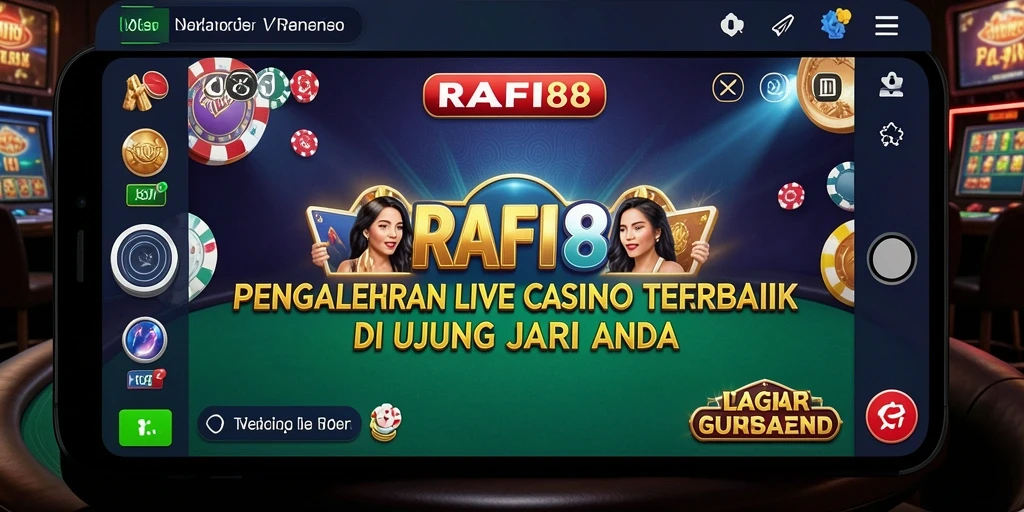 Tampilan Showcase Gameplay Live Casino di RAFI88