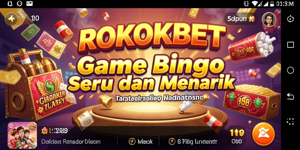 Screenshot gameplay ROKOKBET menampilkan keseruan permainan Bingo.