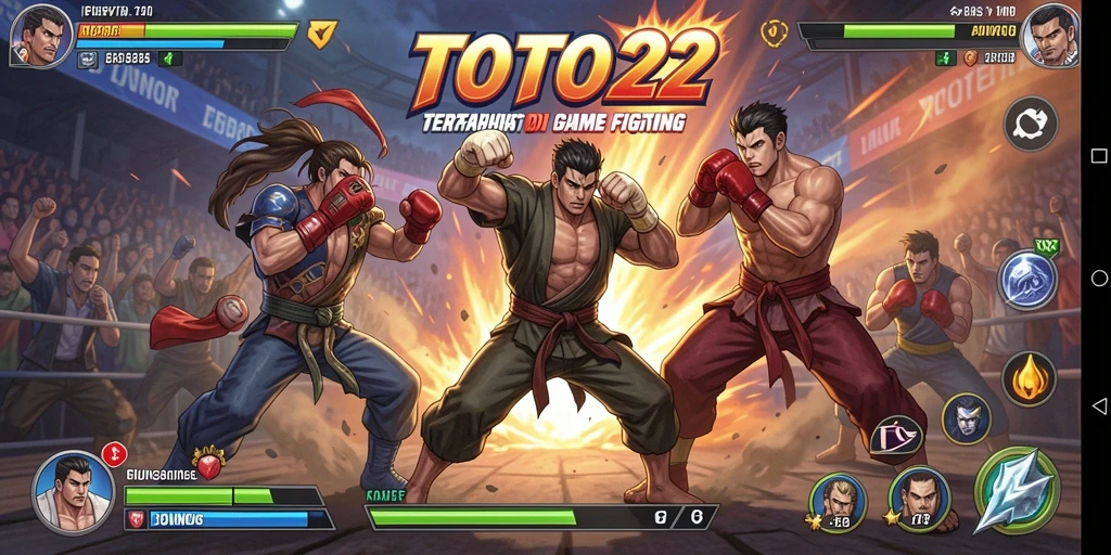 Screenshot gameplay TOTO22 menampilkan aksi pertarungan yang mendebarkan.